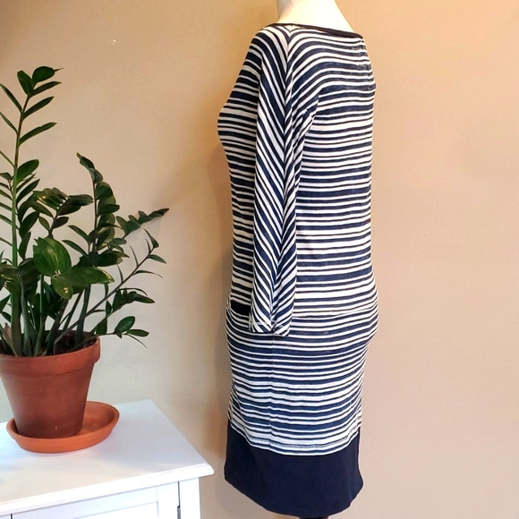 Rag & Bone Stripe Long Sleeve Knit Midi Dress With Pockets Size XS - Picture 4 of 6